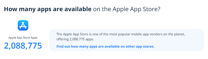 Apps available on Apple App Store