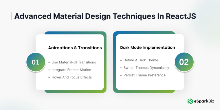 Advanced Material Design Techniques in ReactJS